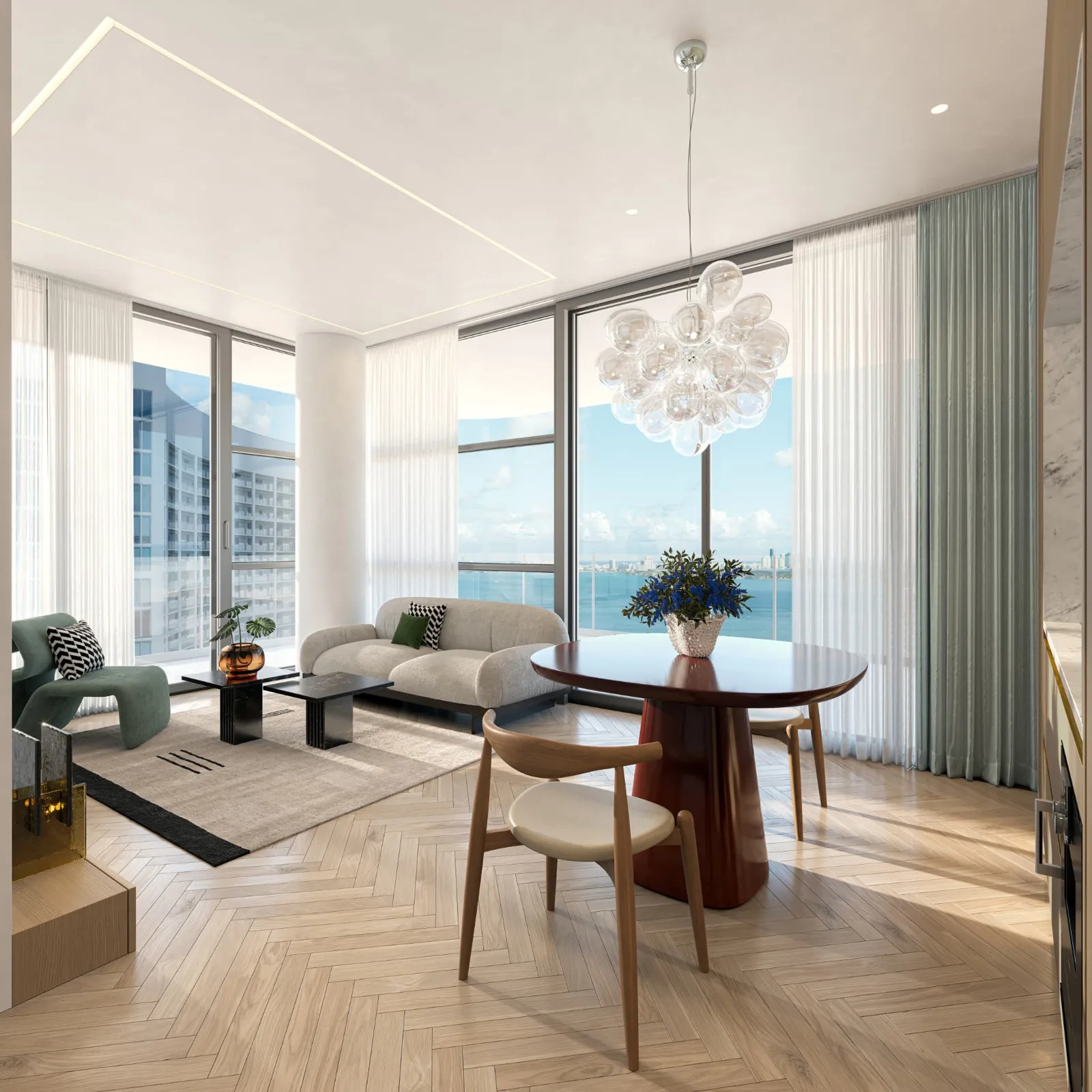 Artist conceptual rendering of ELLE Residences Miami