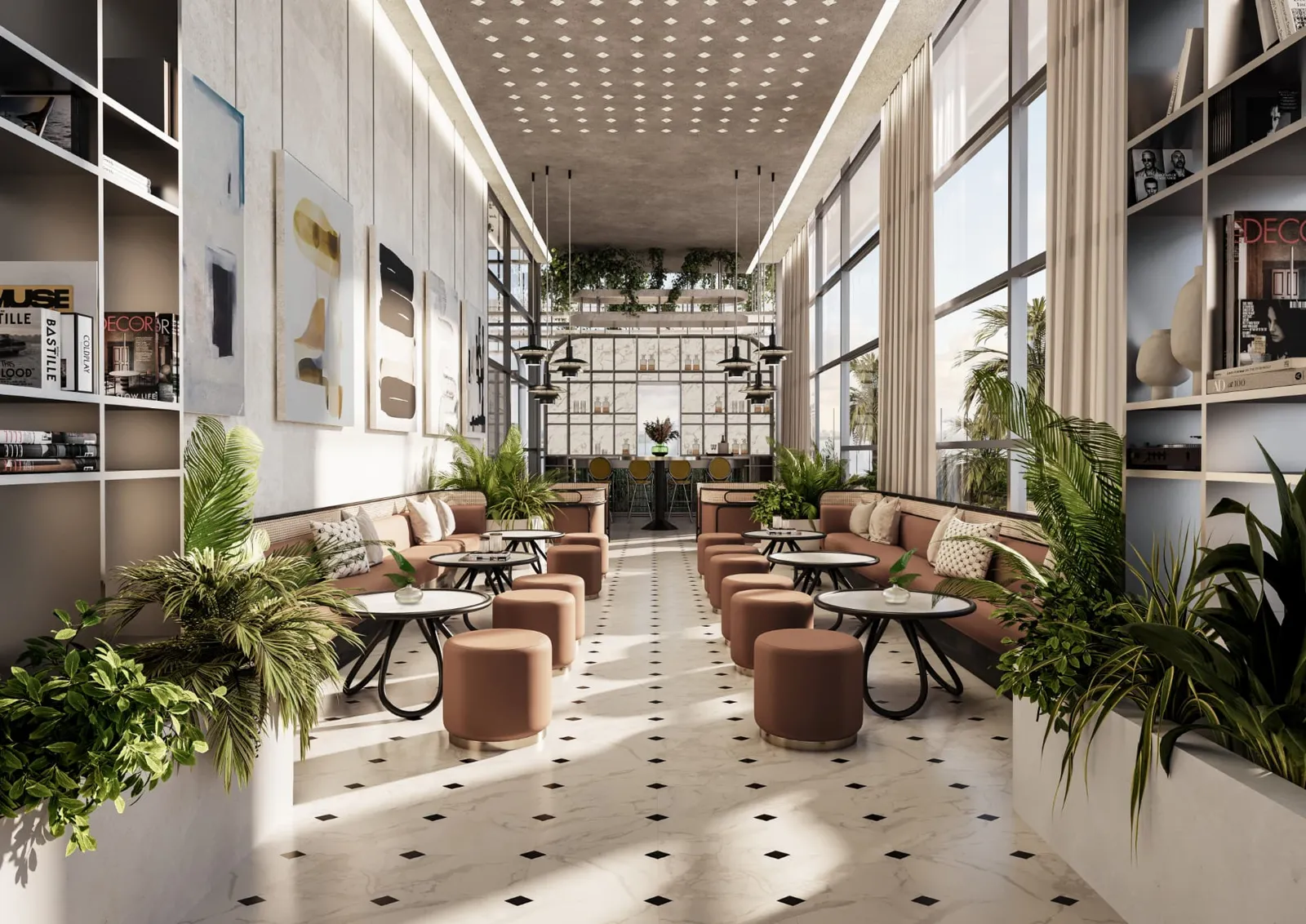 Artist conceptual rendering of ELLE Residences Miami