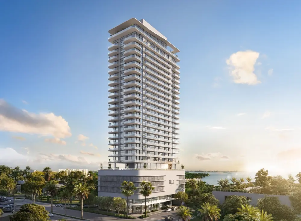 Artist conceptual rendering of ELLE Residences Miami